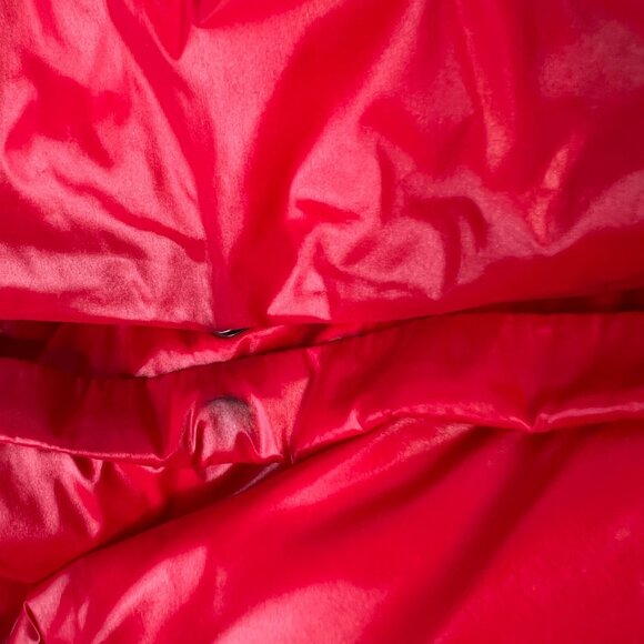 S13 NYC Quilted Down Puffer Coat Removable Hood Red Winter Ski Jacket Medium - Picture 15 of 16